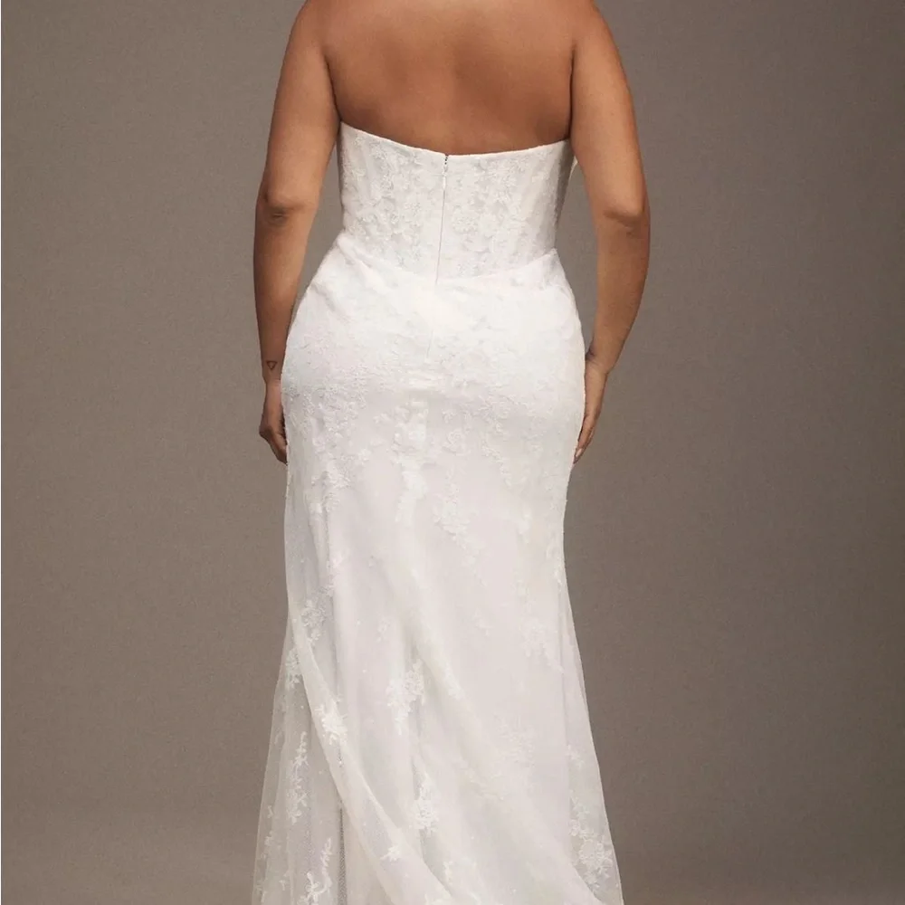 Watters Emilia Strapless Corset Wedding Gown - Picture 2 of 4